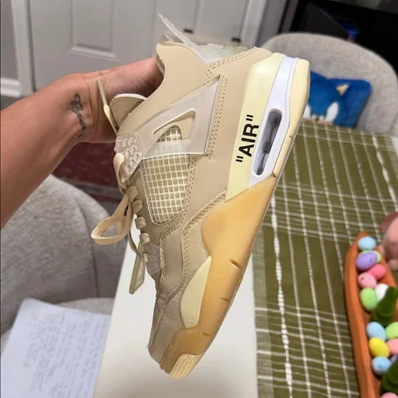 Off white 4 Jordan sail Sneakers - Picture 7 of 9